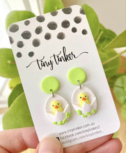 Load image into Gallery viewer, Chicken &amp; Egg Dangle Earrings
